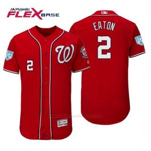 Camiseta Beisbol Hombre Washington Nationals Adam Eaton Flex Base Entrenamiento de Primavera 2019 Rojo