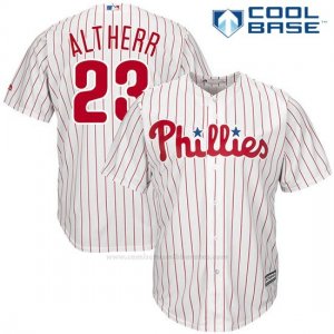 Camiseta Beisbol Hombre Philadelphia Phillies Mens Aaron Altherr Blanco Cool Base