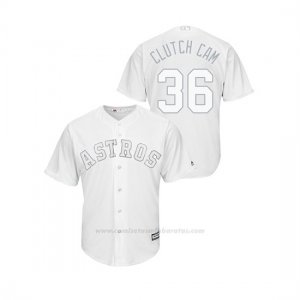 Camiseta Beisbol Hombre Houston Astros Will Harris 2019 Players Weekend Clutch Cam Replica Blanco