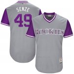 Camiseta Beisbol Hombre Colorado Rockies 2017 Little League World Series Antonio Senzatela Gris