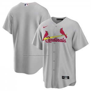 Camiseta Beisbol Hombre St. Louis Cardinals Road Replica Gris