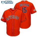 Camiseta Beisbol Hombre Houston Astros 2017 Postemporada Carlos Beltran Naranja Cool Base