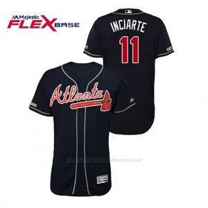 Camiseta Beisbol Hombre Atlanta Braves Ender Inciarte 150th Aniversario Patch Autentico Flex Base Azul