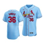 Camiseta Beisbol Hombre St. Louis Cardinals Austin Gomber Autentico Alterno Azul