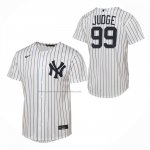 Camiseta Beisbol Nino New York Yankees Aaron Judge Primera Replica Blanco
