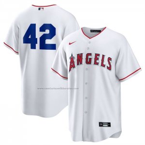 Camiseta Beisbol Hombre Los Angeles Angels 2025 Jackie Robinson Day Replica Blanco