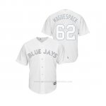 Camiseta Beisbol Hombre Toronto Blue Jays Jacob Waguespack 2019 Players Weekend Replica Blanco