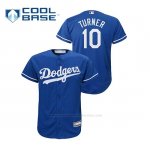 Camiseta Beisbol Nino Los Angeles Dodgers Justin Turner Cool Base Alternato Azul