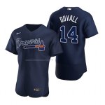Camiseta Beisbol Hombre Atlanta Braves Adam Duvall Autentico Azul