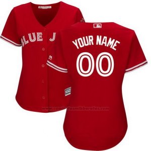 Camiseta Mujer Tampa Bay Rays Personalizada Rojo