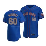 Camiseta Beisbol Hombre New York Mets Billy Mckinney Autentico Azul
