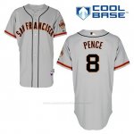 Camiseta Beisbol Hombre San Francisco Giants Hunter Pence 8 Gris Cool Base
