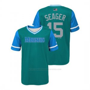 Camiseta Beisbol Nino Seattle Mariners Kyle Seager 2018 Llws Players Weekend Seager Aqua