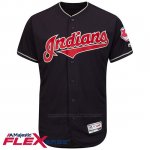 Camiseta Beisbol Hombre Cleveland Indians Blank Azul Flex Base Autentico Coleccion