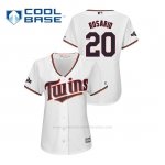 Camiseta Beisbol Mujer Minnesota Twins Eddie Rosario 2019 Postseason Cool Base Blanco