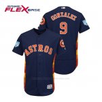 Camiseta Beisbol Hombre Houston Astros Marwin Gonzalez Flex Base Entrenamiento de Primavera 2019 Azul