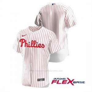 Camiseta Beisbol Hombre Philadelphia Phillies Autentico Nike Blanco