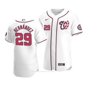 Camiseta Beisbol Hombre Washington Nationals Yadiel Hernandez Autentico Alterno 2020 Blanco