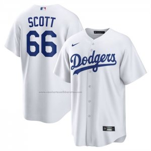 Camiseta Beisbol Hombre Los Angeles Dodgers Tanner Scott Primera Replica Blanco