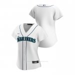 Camiseta Beisbol Mujer Seattle Mariners Replica 2020 Primera Blanco