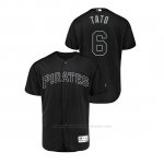 Camiseta Beisbol Hombre Pittsburgh Pirates Starling Marte 2019 Players Weekend Autentico Negro