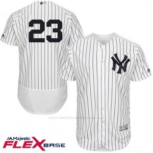Camiseta Beisbol Hombre New York Yankees Don Mattingly Blanco Flex Base Autentico Coleccion