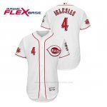 Camiseta Beisbol Hombre Cincinnati Reds Jose Iglesias 150th Aniversario Patch Flex Base Blanco