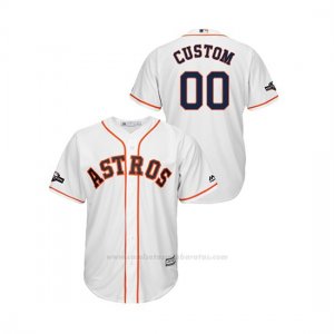 Camiseta Beisbol Hombre Houston Astros Personalizada 2019 Postseason Cool Base Blanco