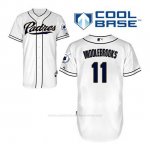 Camiseta Beisbol Hombre San Diego Padres Will Middlebrooks 11 Blanco 1ª Cool Base