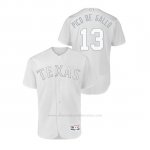 Camiseta Beisbol Hombre Texas Rangers Joey Gallo 2019 Players Weekend Autentico Blanco