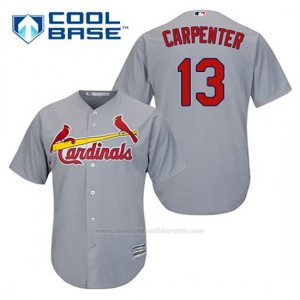 Camiseta Beisbol Hombre St. Louis Cardinals Matt Carpenter 13 Gris Cool Base