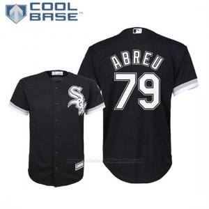 Camiseta Beisbol Nino Chicago White Sox Jose Abreu Cool Base Alterno Replica Negro