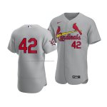 Camiseta Beisbol Hombre St. Louis Cardinals Jackie Robinson Day Autentico Gris