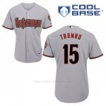 Camiseta Beisbol Hombre Arizona Diamondbacks 15 Mark Trumbo Gris Cool Base