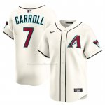 Camiseta Beisbol Hombre Arizona Diamondbacks Corbin Carroll Primera Limited Crema