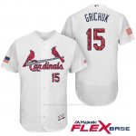 Camiseta Beisbol Hombre St. Louis Cardinals 2017 Estrellas y Rayas Randal Grichuk Blanco Flex Base