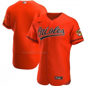 Camiseta Beisbol Hombre Baltimore Orioles Alterno Autentico Naranja