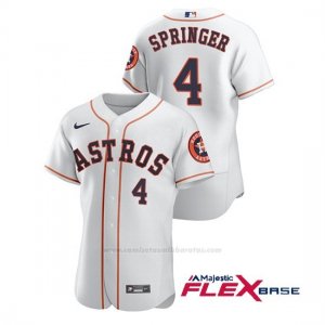 Camiseta Beisbol Hombre Houston Astros George Springer Autentico Nike Blanco
