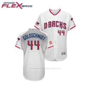 Camiseta Beisbol Hombre Arizona Diamondbacks Paul Oroschmidt 2018 Stars & Stripes Flex Base Blanco