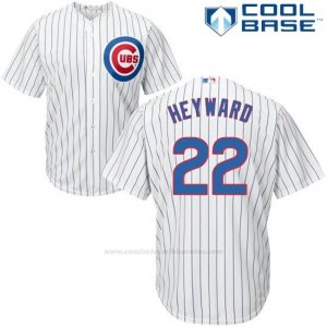 Camiseta Beisbol Hombre Chicago Cubs 22 Jason Heyward Blanco Cool Base