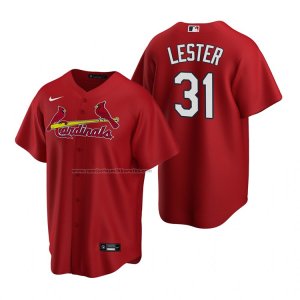 Camiseta Beisbol Hombre St. Louis Cardinals Jon Lester Replica Alterno Rojo