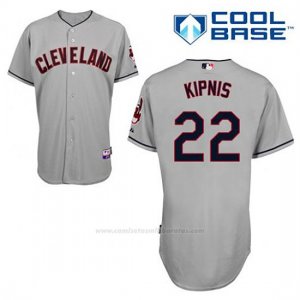 Camiseta Beisbol Hombre Cleveland Indians Jason Kipnis 22 Gris Cool Base
