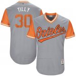 Camiseta Beisbol Hombre Baltimore Orioles 2017 Little League World Series 30 Chris Tillman Gris
