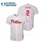 Camiseta Beisbol Nino Philadelphia Phillies Jean Segura Cool Base Replica Home Blanco