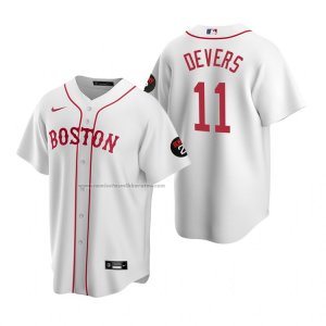 Camiseta Beisbol Hombre Boston Red Sox Rafael Devers Replica Blanco