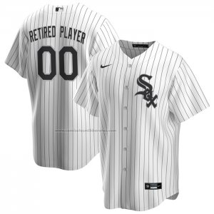 Camiseta Beisbol Hombre Chicago White Sox Primera Pick-A-Player Retired Roster Replica Blanco