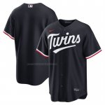 Camiseta Beisbol Hombre Minnesota Twins Alterno Replica Azul1