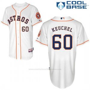 Camiseta Beisbol Hombre Houston Astros Dallas Keuchel Autentico Coleccion Blanco Cool Base