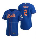 Camiseta Beisbol Hombre New York Mets Dominic Smith Alterno Autentico Azul