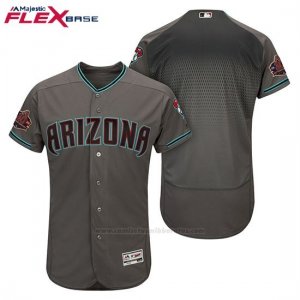 Camiseta Beisbol Hombre Arizona Diamondbacks Gris Aqua Alterno 20 Aniversario Flex Base